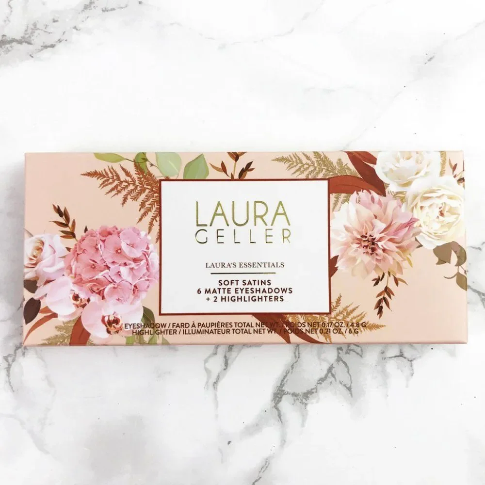 NIB Laura Geller Laura's Essentials Soft Satins Eyeshadow & Highlighter Palette